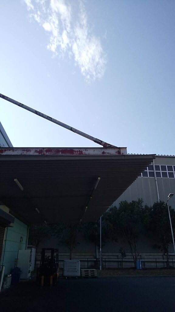 加須市 屋根修理 鉄骨溶接👷