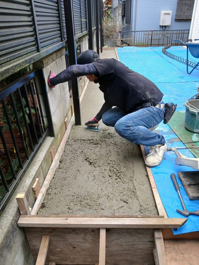 久喜市 タイル工事土間下地⛅